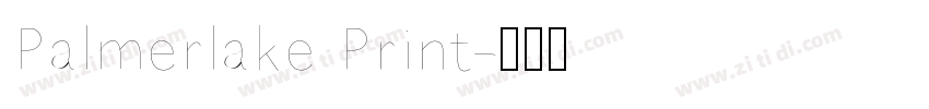 Palmerlake Print字体转换